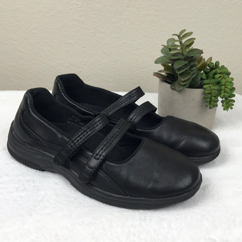 Propet Black Leather Twilite Walker SZ 10W